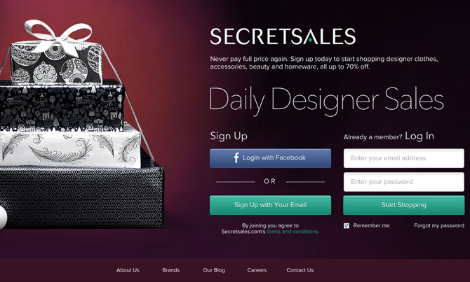 private shopping club SecretSales.com